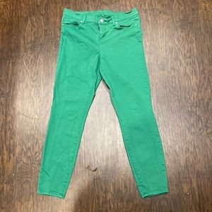 New York & Company Womens Kelly Green Jeans